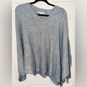 Chic Soul Heather Gray Asymmetrical Sweater